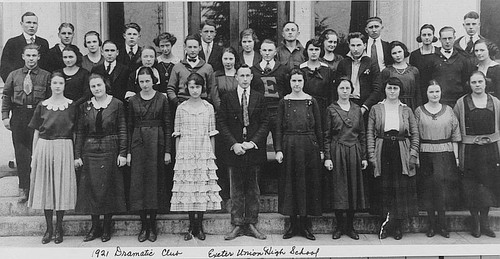 High School Drama Club, Exeter, Calif., 1921