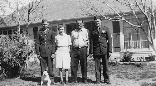 "Pollock Family with ""Bobby,"" Visalia, Calif., 1945"