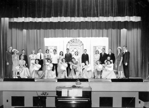 Woodlake, Calif., High School Play, 1940