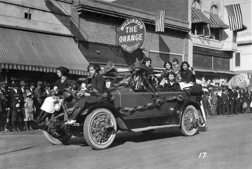 Armistice Day Parade, Porterville, Calif., 1922
