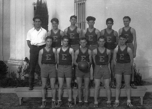 Basketball Team, Exeter, Calif., Mid 1920s