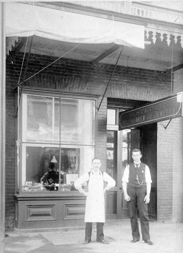 W. E. Steuben Watchmaker and Jeweler, Visalia, Calif