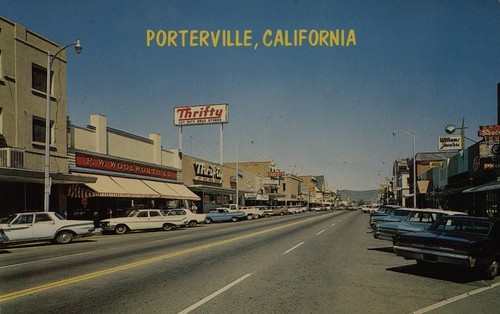 Downtown Porterville, Calif., 1960