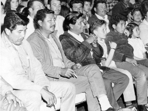 Cesar Chavez in Dinuba, Calif., 1968