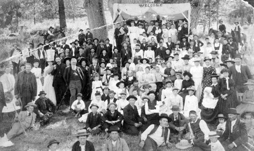 Pattee Family Picnic, July 4, 1892, Eshom Valley, Calif