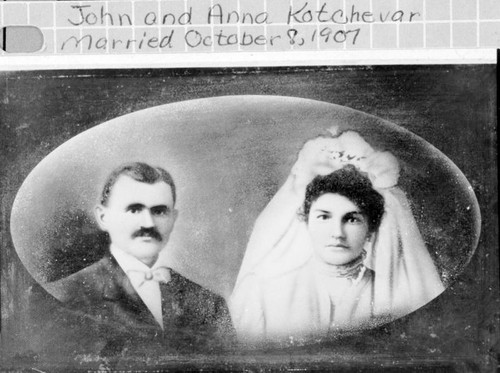 Kotchevar Wedding, Fresno, Calif., 1907