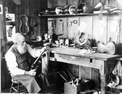 Violin Maker, Three Rivers, Calif., 1910