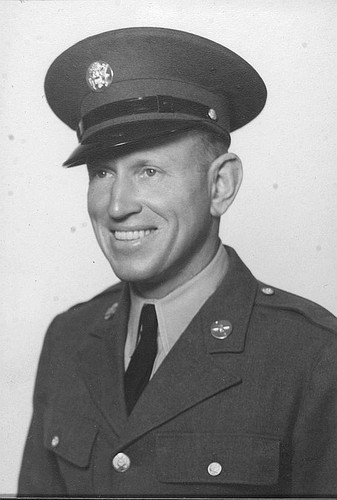 WWII Army Photo, Lowell Rising, Tulare County, Calif., 1942