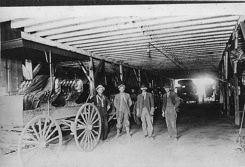 Henry Owens Livery Stable, Ducor, Calif., 1910