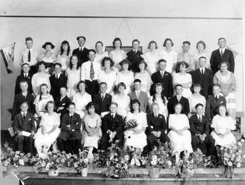 Lincoln Elementary School Graduation, Visalia, Calif., 1919