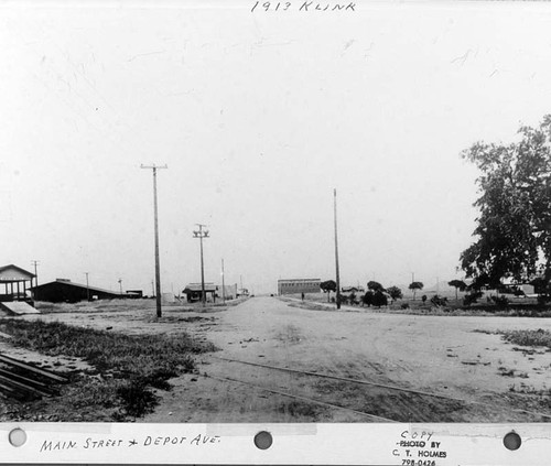 Main Street, Ivanhoe, Calif., 1913