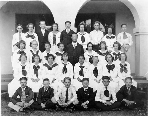 Graduation, Jefferson School, Visalia, Calif., 1920