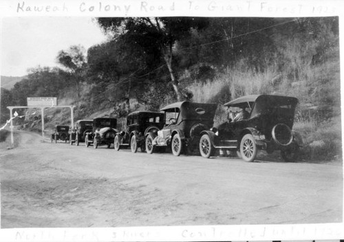 First Road to Sequoia National Park, Calif., 1923