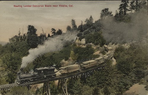 Hauling Lumber from Converse Basin, Tulare County, Calif