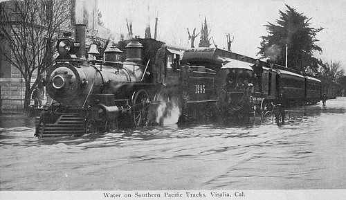 Southern Pacific Railroad in Visalia, Calif., ca 1900