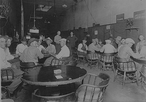 """Orange Pool Hall,"" Porterville, Calif., 1919"