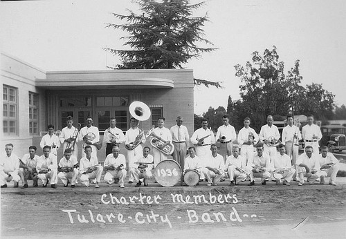 Charter Members, City Band, Tulare, Calif., 1936