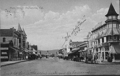Main Street, Porterville, Calif., ca 1900