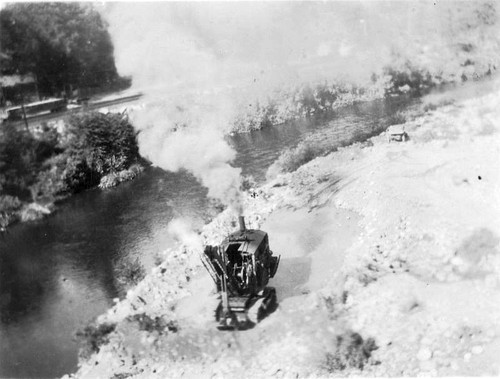 Steam Shovel Operation, Tulare County, Calif