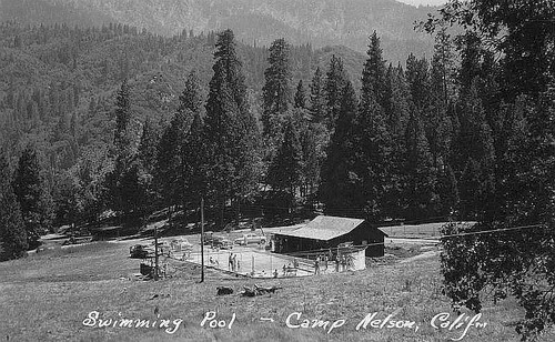 Camp Nelson Swim Pool, East of Porterville, Calif. 1950s