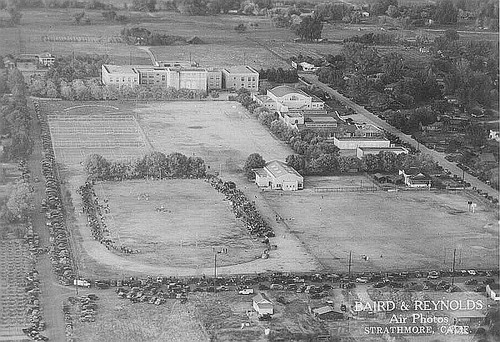 Aerial Shot of High School, Porterville, Calif., 1936