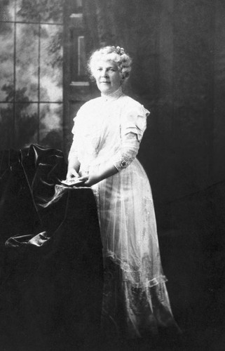 Standing portrait of Annie Bidwell