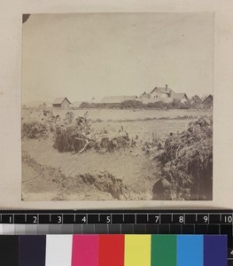 View of unknown village, Madagascar, ca. 1865-1885