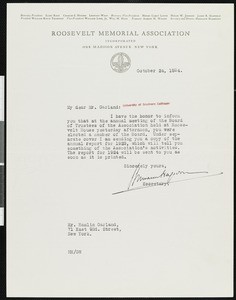 Hermann Hagedorn, letter, 1924-10-24, to Hamlin Garland