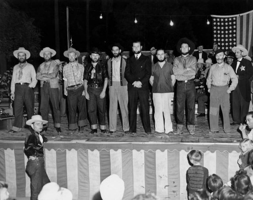 Fiesta, nine men with beards