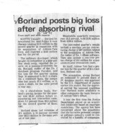 Borland posts big loss after absorbing rival