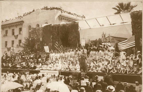 Morrissey Pageant at Commencement, 1912