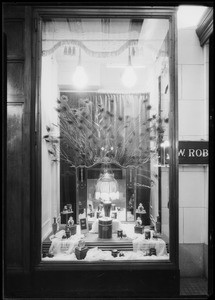 Perfume window display, Southern California, 1925