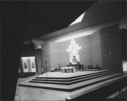 Interior of St. John's Catholic Church, Healdsburg, California, 1966