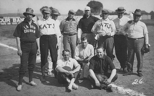 """Porterville Fats"" Baseball Team, Porterville, Calif., 1910"