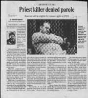 Priest killer denied parole