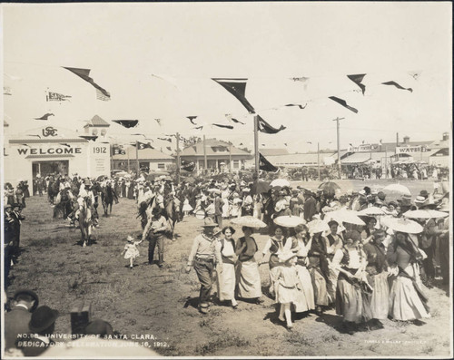 Pioneers at the procession