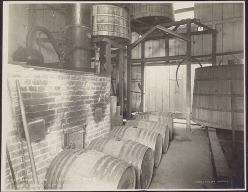 Grape brandy distillery