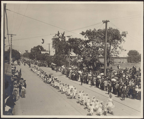 Procession of children