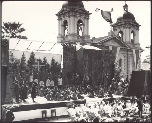 Tableau II, close up of the Planting of the cross