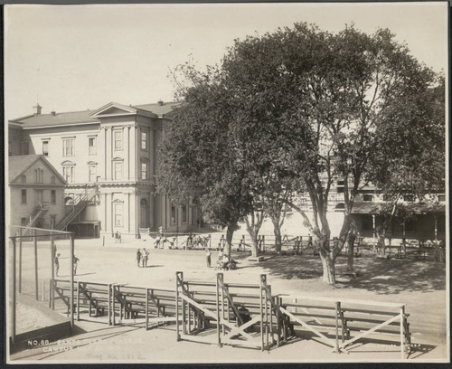 Bleachers on campus