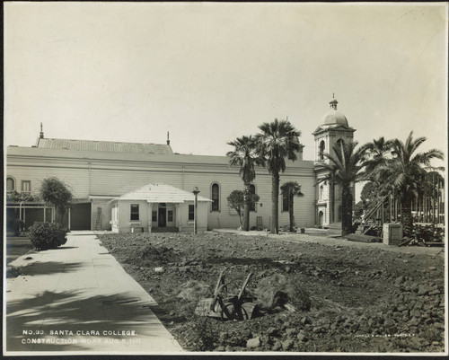 Initial construction work on faculty residence (St. Joseph's Hall)