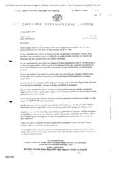 [Letter from Norman Jack to Mike Clarke in regards to payment of last two outstanding Letters of Credit]