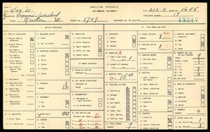 WPA household census for 1709 NEWTON ST, Los Angeles
