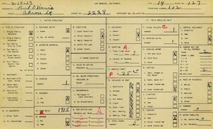 WPA household census for 2228 AARON, Los Angeles