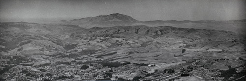 Photograph from the Hauschildt Ranch of the city of Hayward