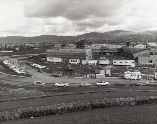 Photograph of construction of Contra Costa Campus