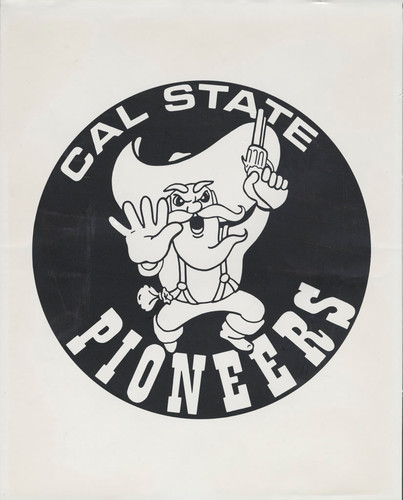 Cal State Pioneers mascot (forty-niner)