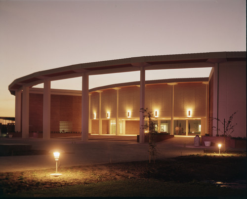 Photograph of the Music and Business building