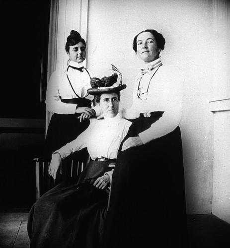 [Portrait of three women]