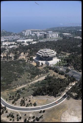 Geisel Library, John Muir College and Thurgood Marshall College